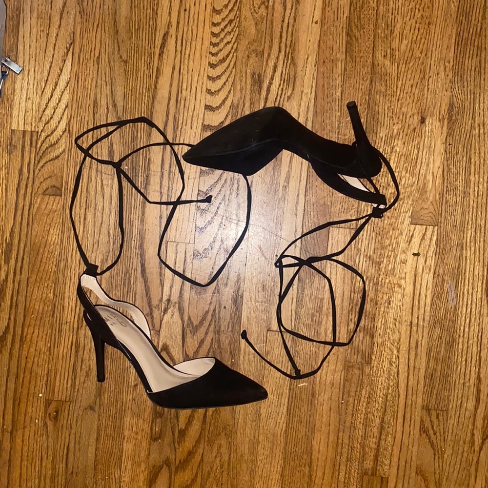 Barely Worn Lace Up MIA High Heels ready for the club!